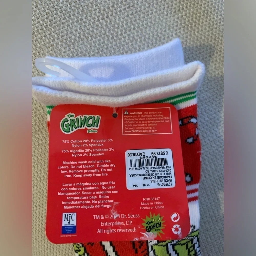 The Grinch Knee Length Socks